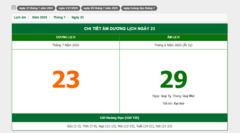 Hôm nay (23/7/2025), có phải ngày đẹp không?