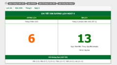 Hôm nay (6/8/2025), có phải ngày đẹp không?