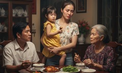 Thấy cháu gắp miếng đùi gà, mẹ chồng nói một câu khiến tôi bế con về nhà mẹ đẻ