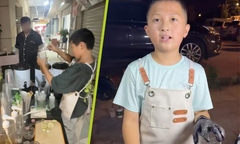 Bán trà sữa ở chợ đêm, nam sinh 11 tuổi kiếm hơn chục triệu đồng mỗi tháng