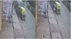 Khoảnh khắc xe ba bánh tông thẳng vào đuôi xe tải, hành khách văng ra ngoài, tài xế tử vong tại chỗ