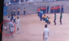 Clip: Nam học sinh lớp 10 bất ngờ ngã gục trên sân trường, tử vong khiến bạn bè xung quanh hoảng loạn