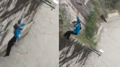 Clip: Nữ sinh viên bất ngờ làm điều dại dột tại đập nước sau khi nghe điện thoại, tử vong thương tâm