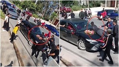 Anh trai cô dâu chặn xe hoa đòi thêm 100 triệu đồng tiền sính lễ, chú rể có quyết định bất ngờ