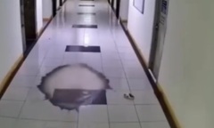 Clip: 3 cậu bé chơi ném dép làm vỡ vòi chữa cháy trong chung cư tại Hà Nội, tê liệt thang máy cả toà nhà