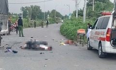 Hiện trường vụ tai nạn nghiêm trọng ở TP.HCM khiến 2 người thương vong