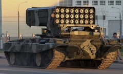 Clip: Máy bay không người lái Ukraine vô hiệu hóa 2 ' "hỏa thần " TOS-1A của Nga trên chiến trường