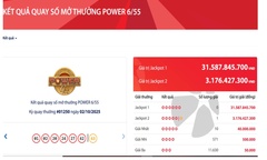 Vietlott tìm được vé số trúng độc đắc 3,2 tỷ đồng
