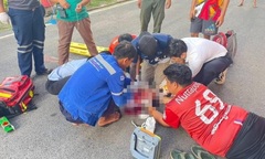 Hiện trường thương tâm nữ giáo viên lùi xe trong khuôn viên trường, tông bé trai 7 tuổi tử vong ở Thái Lan