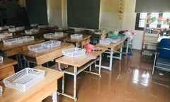 Trường học ở Hà Nội đóng cửa, cho học sinh học online suốt 10 ngày vì ngập