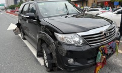 Vụ ô tô nổ 2 lốp vẫn đi ngược chiều ở Hà Nội: Danh tính tài xế có nồng độ cồn gấp 3 lần  "kịch khung "