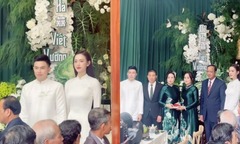 Những hình ảnh đầu tiên về đám hỏi của Hoa hậu Đỗ Thị Hà cùng chồng thiếu gia 