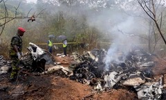 Hiện trường rơi máy bay chở khách du lịch ở Kenya, toàn bộ người trên khoang thiệt mạng