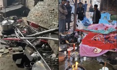 Bức tường cao gần 3 mét trong đám tang bất ngờ đổ sập, 6 người tử vong ở Trung Quốc