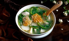 Cách nấu canh rạm rau muống khoai sọ