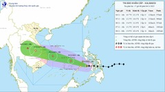 Tin bão Kalmaegi mới nhất: Gió vẫn mạnh cấp 13, giật cấp 16