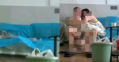 Hai bác sĩ "làm điều mờ ám " trong bệnh viện, clip ghi lại cảnh gây phẫn nộ