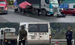 Tin tức tai nạn giao thông mới nhất ngày 8/11: Va chạm với xe container, người đi xe máy tử vong