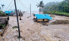 Siêu bão Phượng Hoàng đổ bộ Philippines: Nước lũ dâng cao gần chạm mái nhà, ghi nhận thương vong 