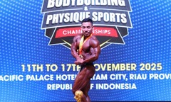 Lực sĩ Phạm Văn Mách lần thứ 7 vô địch thể hình thế giới