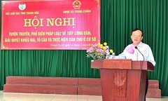 Hội Luật gia tỉnh Thanh Hóa tuyên truyền pháp luật  "sát sườn " với đời sống người dân