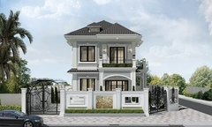 Thiết kế nhà 2 tầng có tầng hầm