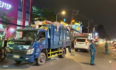 Hiện trường vụ tai nạn liên hoàn tại cửa ngõ TP.HCM, một phụ nữ tử vong tại chỗ