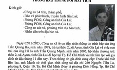 Nam sinh một trường đại học ở TP.HCM mất liên lạc gần 1 tháng
