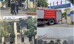 Cháy lớn tại trường học ở Hà Nội, gần 800 học sinh phải rời trường khẩn cấp