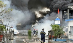 Công an thông tin về vụ cháy tại nhà xưởng sản xuất giày ở Hải Phòng