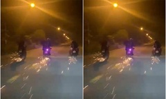Clip: Xử lý đối tượng quệt chân chống xe máy xuống đường tạo tia lửa