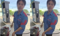 Cho thôi việc nhân viên cây xăng không nhận chuyển khoản, rút lại xăng đã bơm