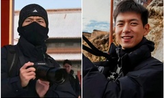  "Nam thần " Lý Hiện cải trang như ninja, săn ảnh tuyết đầu mùa ở Tử Cấm Thành 