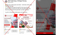 Đại học Ngoại thương phát cảnh báo về thủ đoạn giả mạo nhà trường