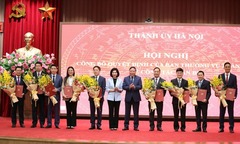 Hà Nội công bố các quyết định về công tác cán bộ