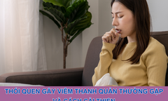 Thói quen gây viêm thanh quản thường gặp và cách cải thiện