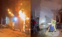  "Nghẹt thở " giây phút CSGT phá cửa cứu 11 người khỏi đám cháy dữ dội trong đêm