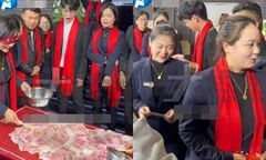 Chủ tiệm vàng 21 tuổi "gây sốt " khi thưởng Tết bằng vàng miếng và hàng tỷ đồng tiền mặt