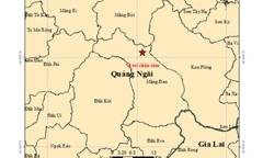 Động đất tại xã Măng Đen, tỉnh Quảng Ngãi