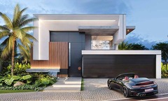 Mẫu biệt thự 2 tầng có gara