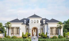Mẫu biệt thự 1 tầng 5 phòng ngủ tối ưu không gian sống