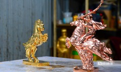 Ngắm linh vật ngựa lấy cảm hứng từ truyền thuyết Thánh Gióng
