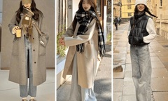  Mix đồ đông phong cách Hàn Quốc