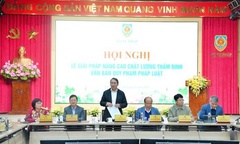 Bộ trưởng Tư pháp chấn chỉnh công tác thẩm định văn bản pháp luật