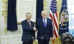 Tổng Bí thư Tô Lâm gặp Tổng thống Hoa Kỳ Donald Trump