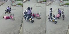 Clip: Thấy cụ bà ngã xe liền giúp đỡ, 2 nữ sinh nhận “cú sốc” 844 triệu đồng