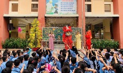 TP.HCM: Trường học rộn ràng các hoạt động đón học sinh quay lại sau Tết