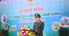 Bộ trưởng Bộ Công an Lương Tam Quang phát động trồng 4 triệu cây xanh trong năm 2026