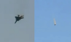 Tiêm kích F-15 của Không quân Mỹ bốc cháy, rơi ở Kuwait