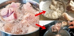 Lý do canh xương nấu thường nổi bọt